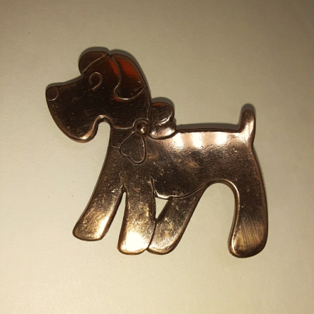 Vintage Antique Dog Pin Brooch